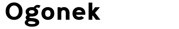 Ogonek font preview